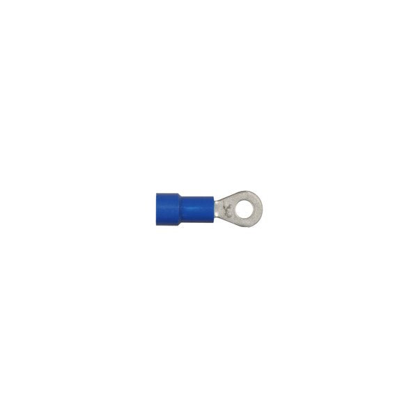 Blue Vinyl 16-14 WireTerminal #6 Stud Size Ring Type PK100