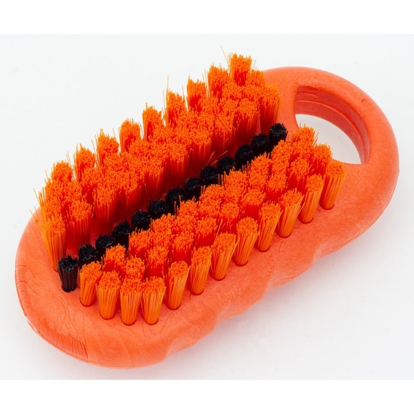 2.25 in W Hand and Nail Brush, Orange, Polypropylene