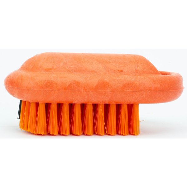 2.25 in W Hand and Nail Brush, Orange, Polypropylene