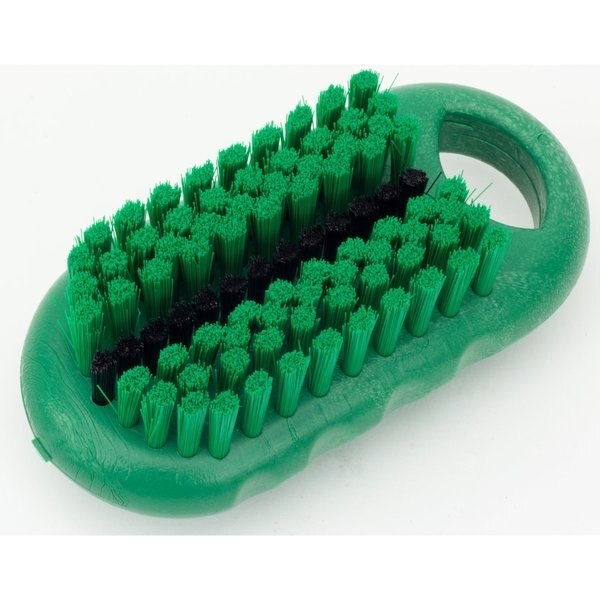 2.25 in W Hand and Nail Brush, Green, Polypropylene