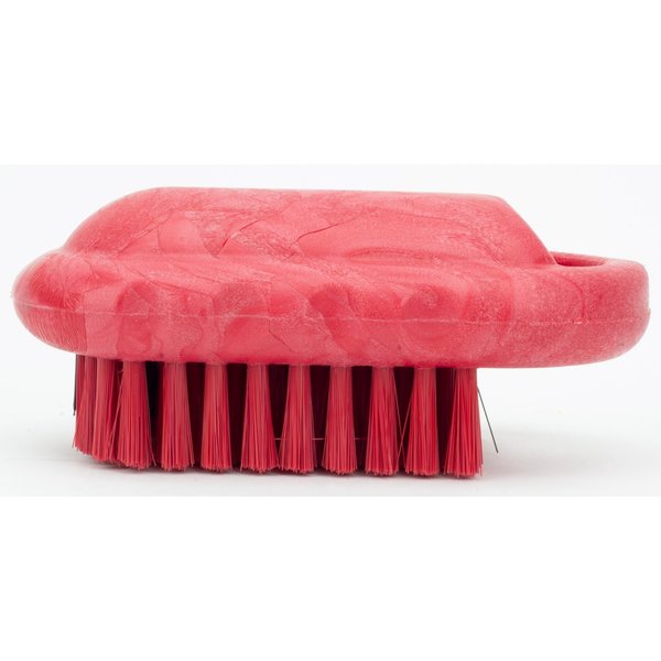 2.25 in W Hand and Nail Brush, Red, Polypropylene