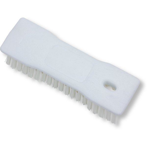 2.5 in W Hand Scrub Brush, White, Polypropylene