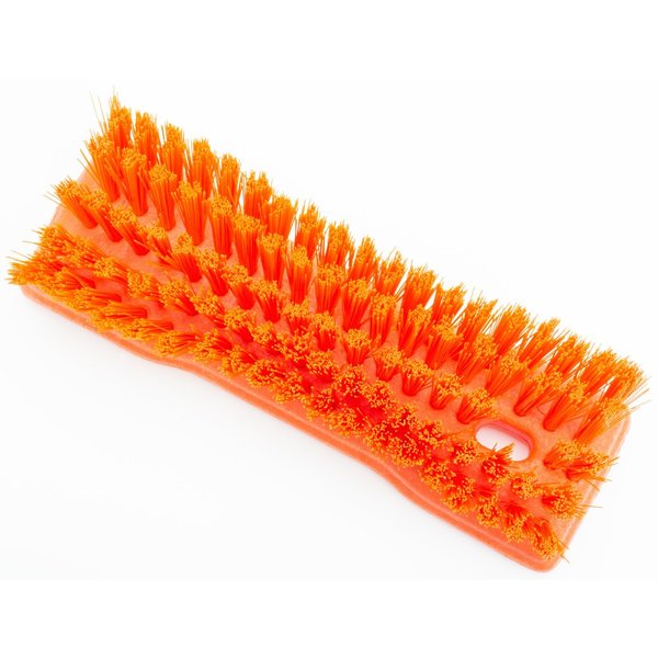 2.5 in W Hand Scrub Brush, Orange, Polypropylene