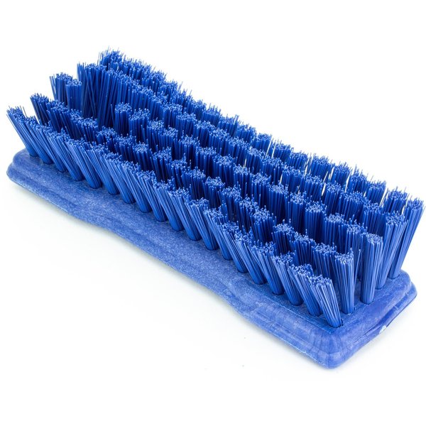 2.5 in W Hand Scrub Brush, Blue, Polypropylene