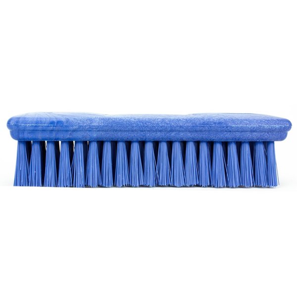 2.5 in W Hand Scrub Brush, Blue, Polypropylene