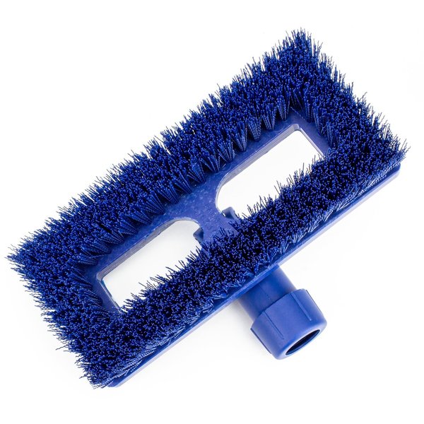 3.5 in W Swivel Scrub Brush, Blue, Polypropylene