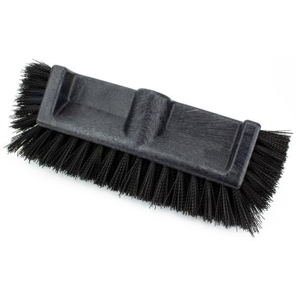 6 in W Multi-Level Floor Scrub Brush, Black, Polypropylene