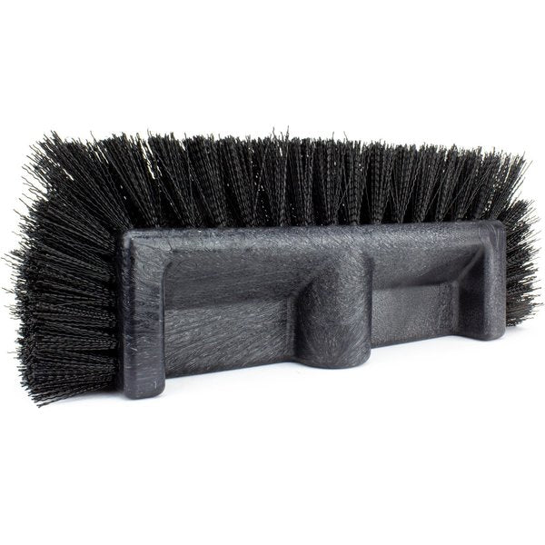 6 in W Multi-Level Floor Scrub Brush, Black, Polypropylene