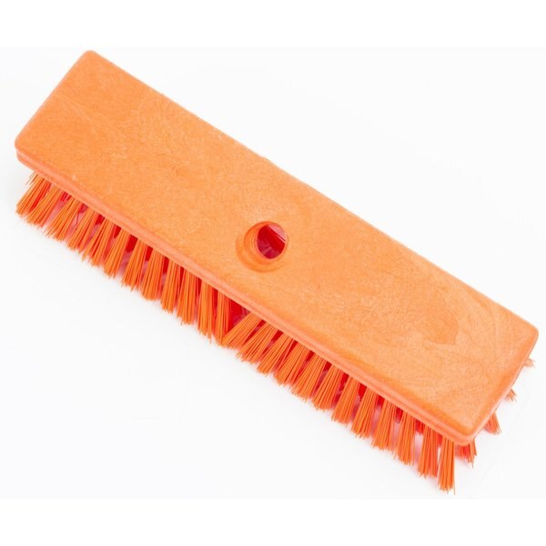 2.5 in W Deck Scrub, Orange, Polypropylene