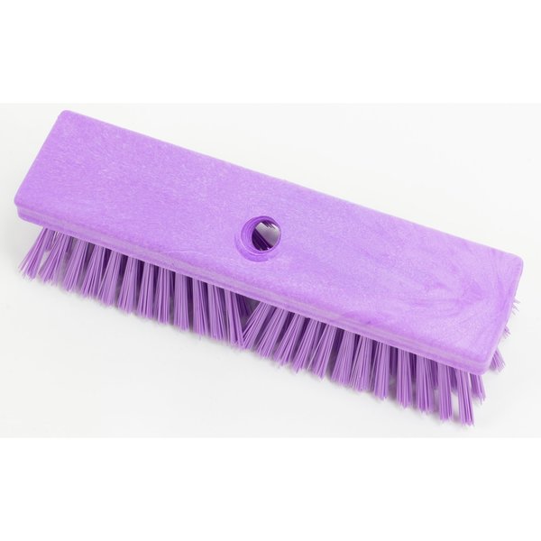 2.5 in W Deck Scrub, Purple, Polypropylene