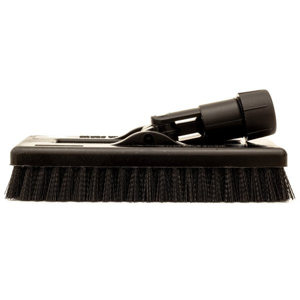 3.5 in W Swivel Scrub Brush, Black, Polypropylene