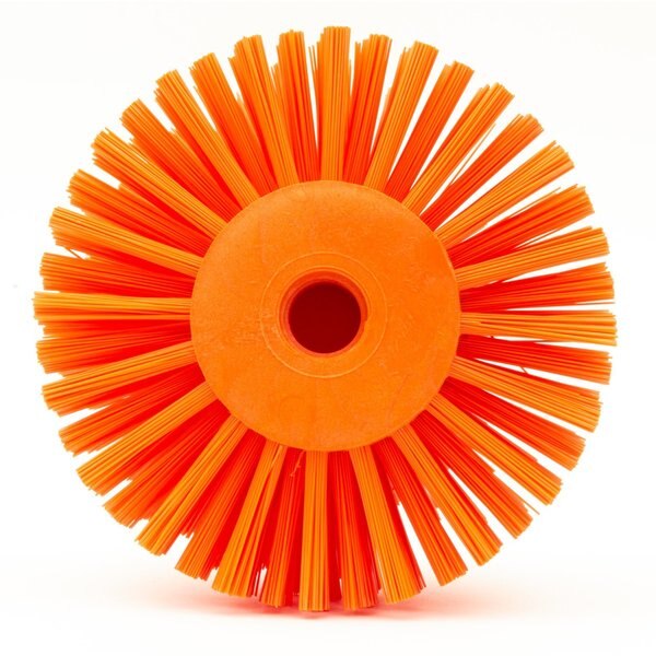 5 in W Pipe and Valve Brush, Orange, Polypropylene