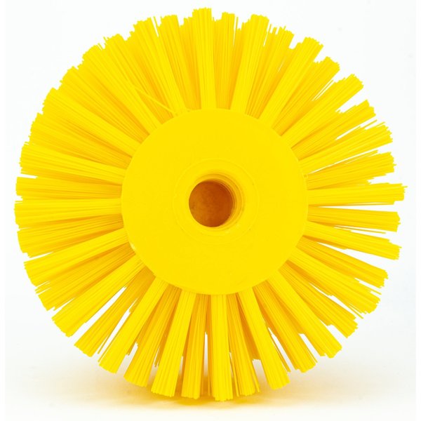5 in W Pipe and Valve Brush, Yellow, Polypropylene