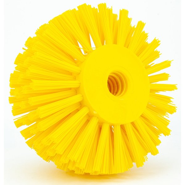 5 in W Pipe and Valve Brush, Yellow, Polypropylene