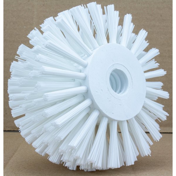 5 in W Pipe and Valve Brush, White, Polypropylene