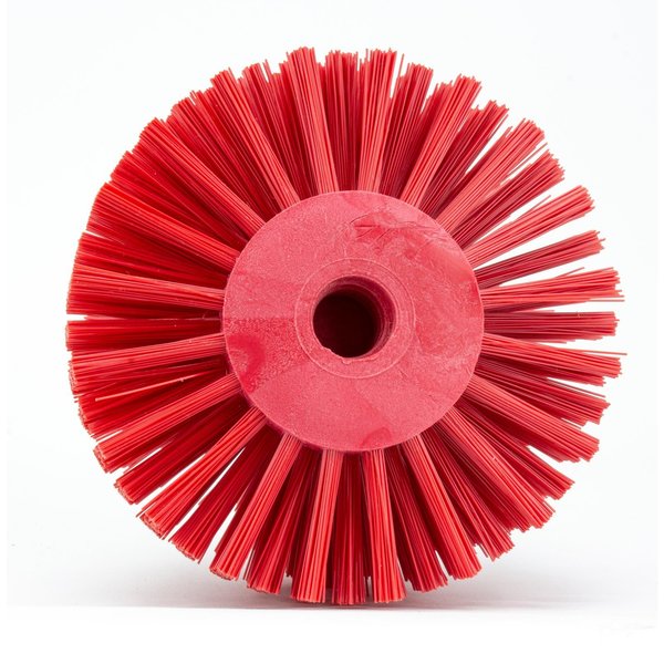 5 in W Pipe and Valve Brush, Red, Polypropylene