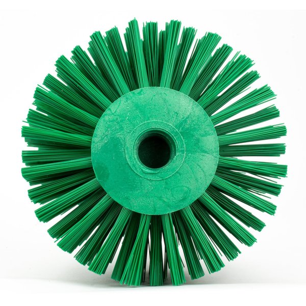 5 in W Pipe and Valve Brush, Green, Polypropylene