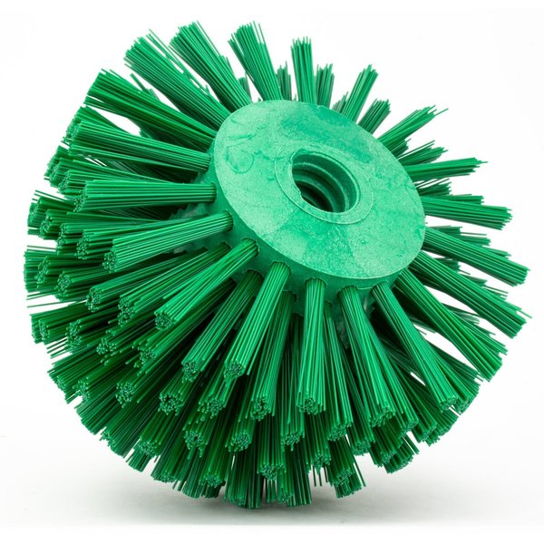 5 in W Pipe and Valve Brush, Green, Polypropylene