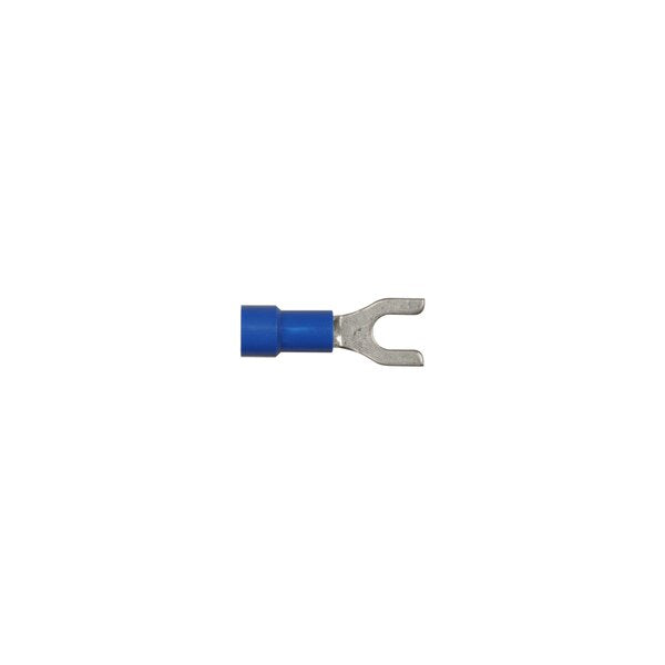 Blue Vinyl 16-14 WireTerminal #8 Stud Size Spade Type PK100