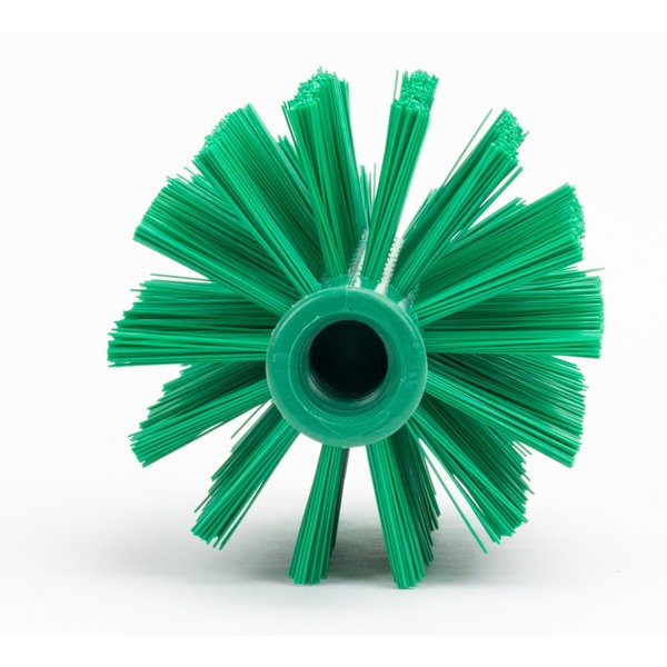 3.5 in W Pipe and Valve Brush, Green, Polypropylene