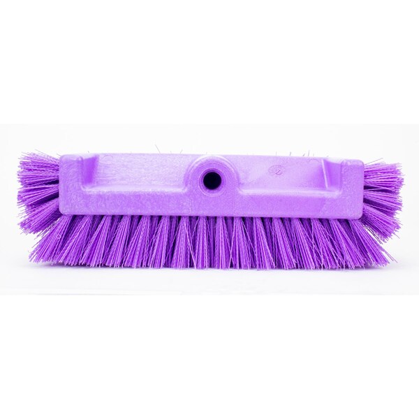 6 in W Multi-Level Floor Scrub Brush, Purple, Polypropylene