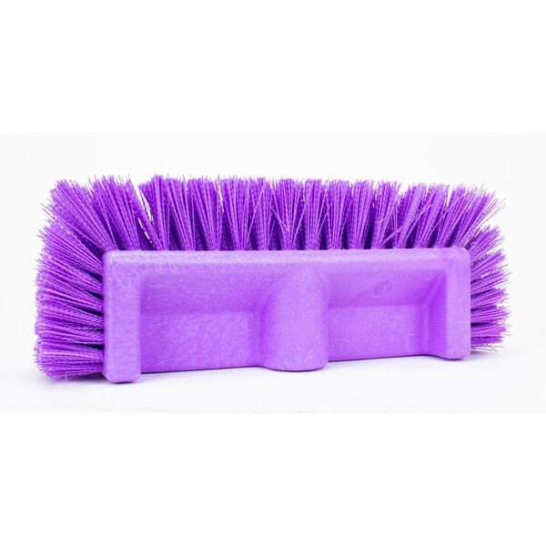 6 in W Multi-Level Floor Scrub Brush, Purple, Polypropylene