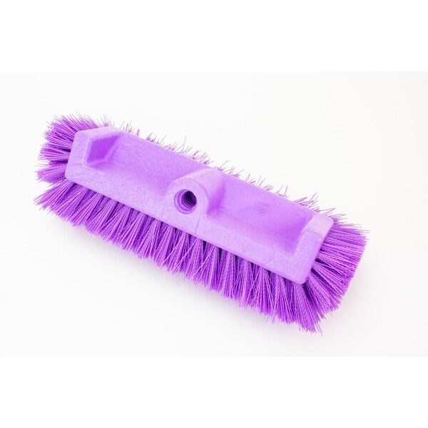 6 in W Multi-Level Floor Scrub Brush, Purple, Polypropylene