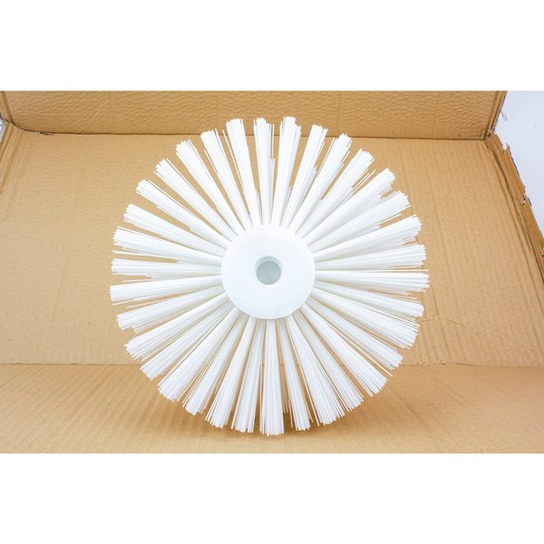 8 in W Pipe and Valve Brush, White, Polypropylene