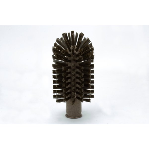 3 in W Pipe and Valve Brush, Brown, Polypropylene