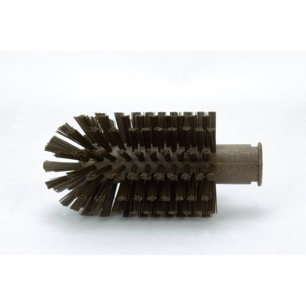 3 in W Pipe and Valve Brush, Brown, Polypropylene