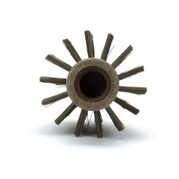 3 in W Pipe and Valve Brush, Brown, Polypropylene
