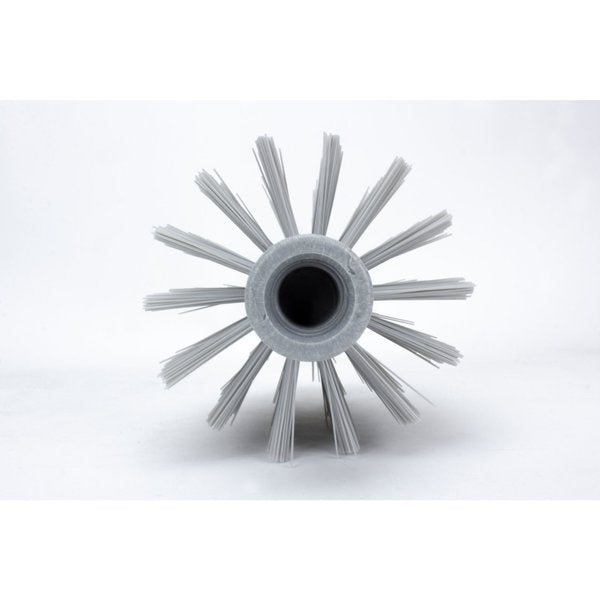 3 in W Pipe and Valve Brush, Gray, Polypropylene