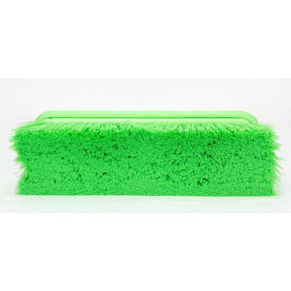 3 in W Flo-Thru Brush, Lime, Polypropylene