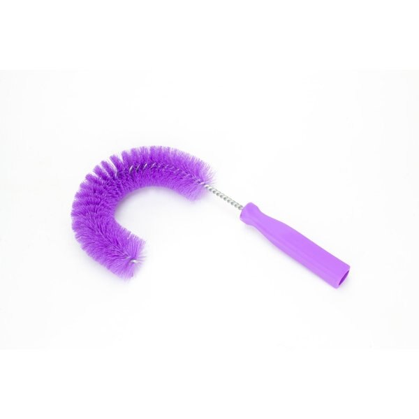 5 in W Clean-in-Place Hook Brush, Purple, Polyethylene