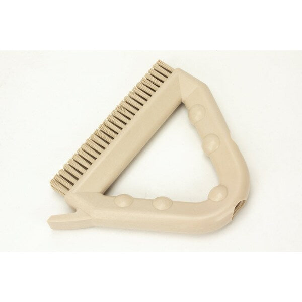 7 in W Tile and Grout Brush, Tan, Polypropylene