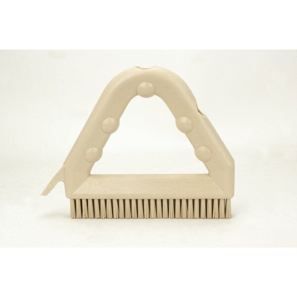 7 in W Tile and Grout Brush, Tan, Polypropylene