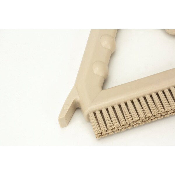 7 in W Tile and Grout Brush, Tan, Polypropylene