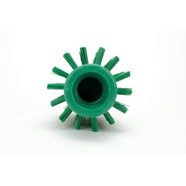 2.5 in W Pipe and Valve Brush, Green, Polypropylene