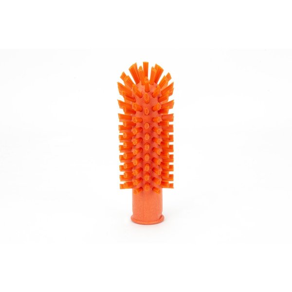 2 in W Pipe and Valve Brush, Orange, Polypropylene