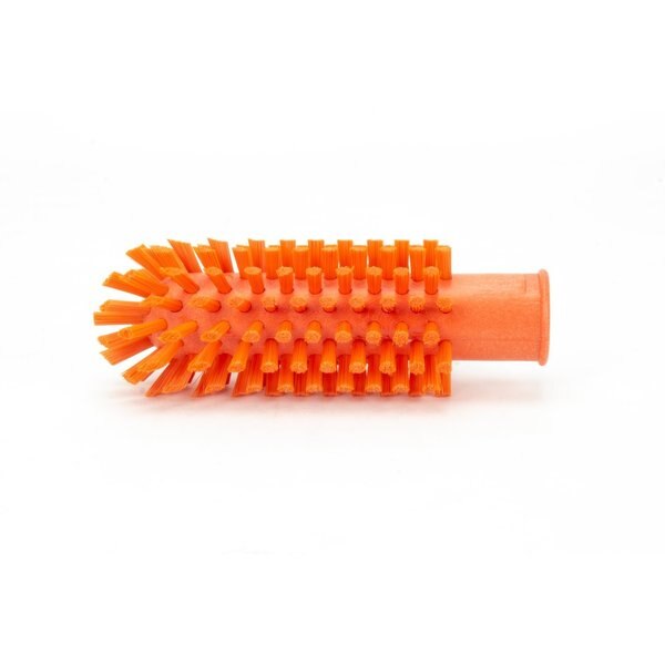2 in W Pipe and Valve Brush, Orange, Polypropylene