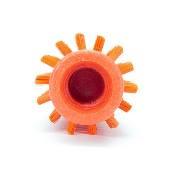 2 in W Pipe and Valve Brush, Orange, Polypropylene