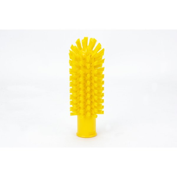 2 in W Pipe and Valve Brush, Yellow, Polypropylene