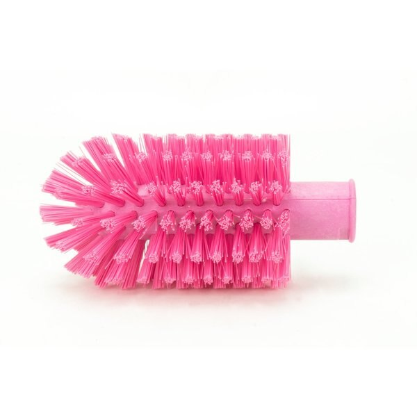 3 in W Pipe and Valve Brush, Pink, Polypropylene