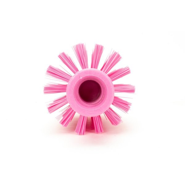3 in W Pipe and Valve Brush, Pink, Polypropylene