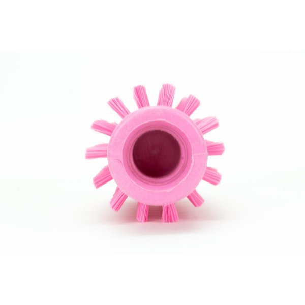 2 in W Pipe and Valve Brush, Pink, Polypropylene