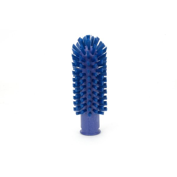 2 in W Pipe and Valve Brush, Blue, Polypropylene