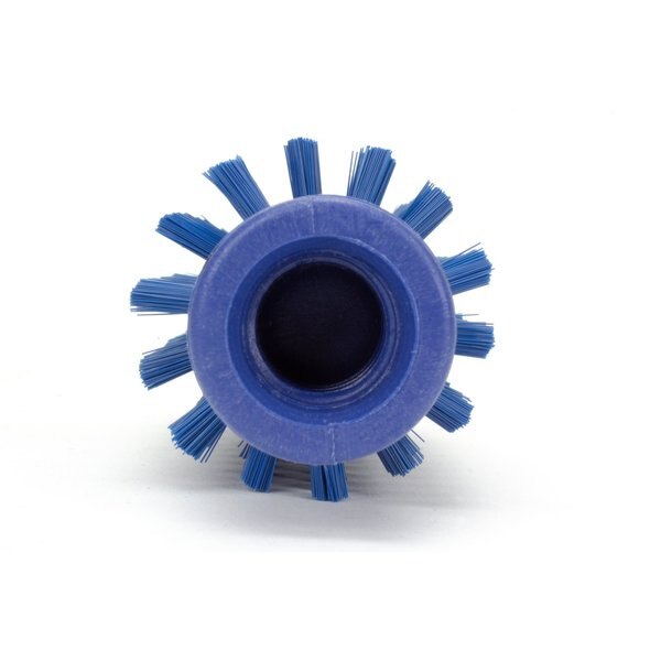 2 in W Pipe and Valve Brush, Blue, Polypropylene