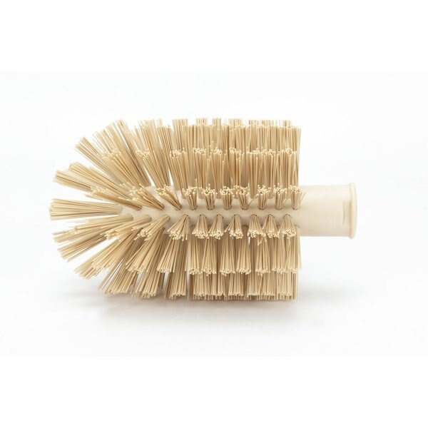 3 in W Pipe and Valve Brush, Tan, Polypropylene