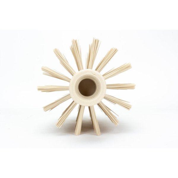 3 in W Pipe and Valve Brush, Tan, Polypropylene