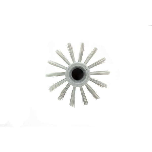 3.5 in W Pipe and Valve Brush, Gray, Polypropylene
